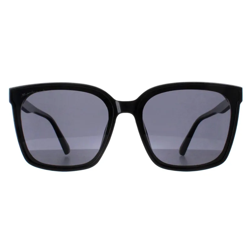 Montana Square Unisex Shiny Black Smoke Polarized Mp67 - One Size