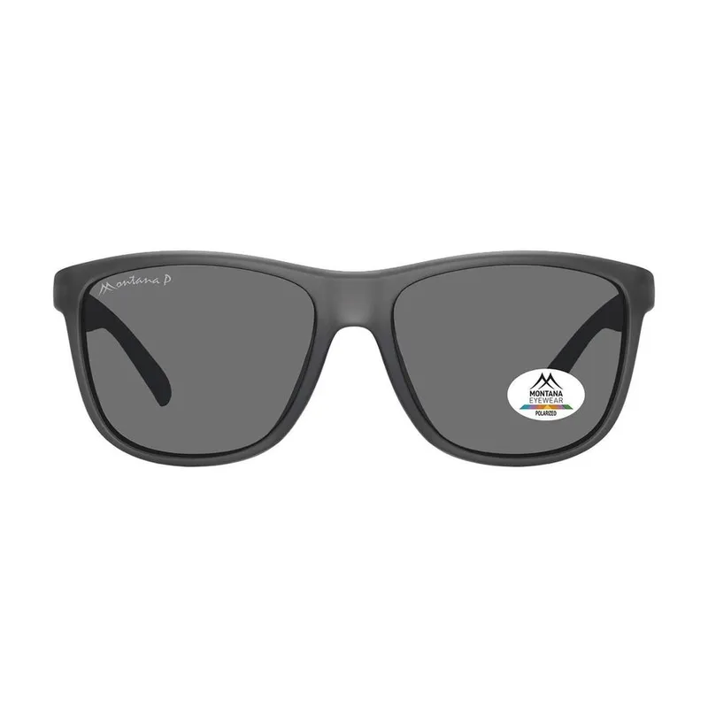montana Unisex Rectangle Grey Grey Polarized MP199 Grey female