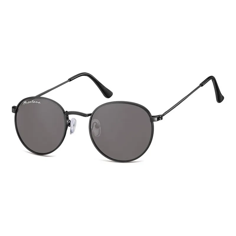 montana Unisex Round Matte Black Smoke S92 Black female