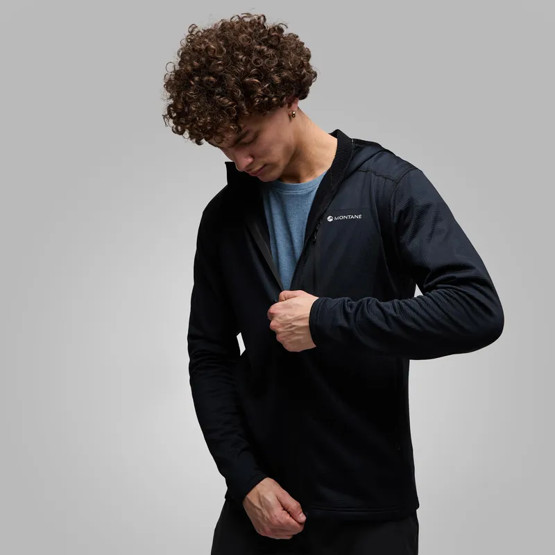 Montane Men's Protium Hooded Fleece Jacket Black