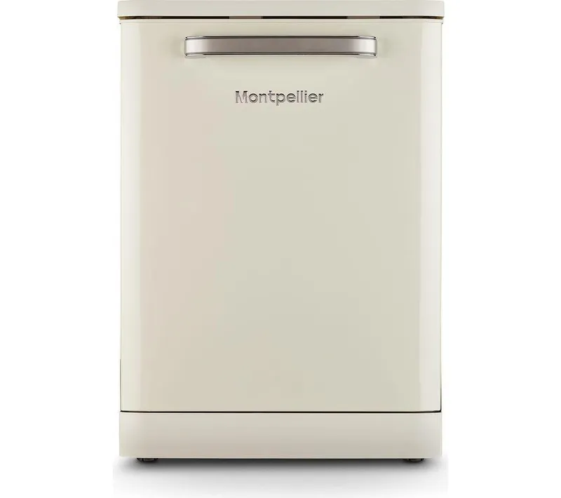 Montpellier Retro MAB1353DC Full-size Dishwasher - Cream