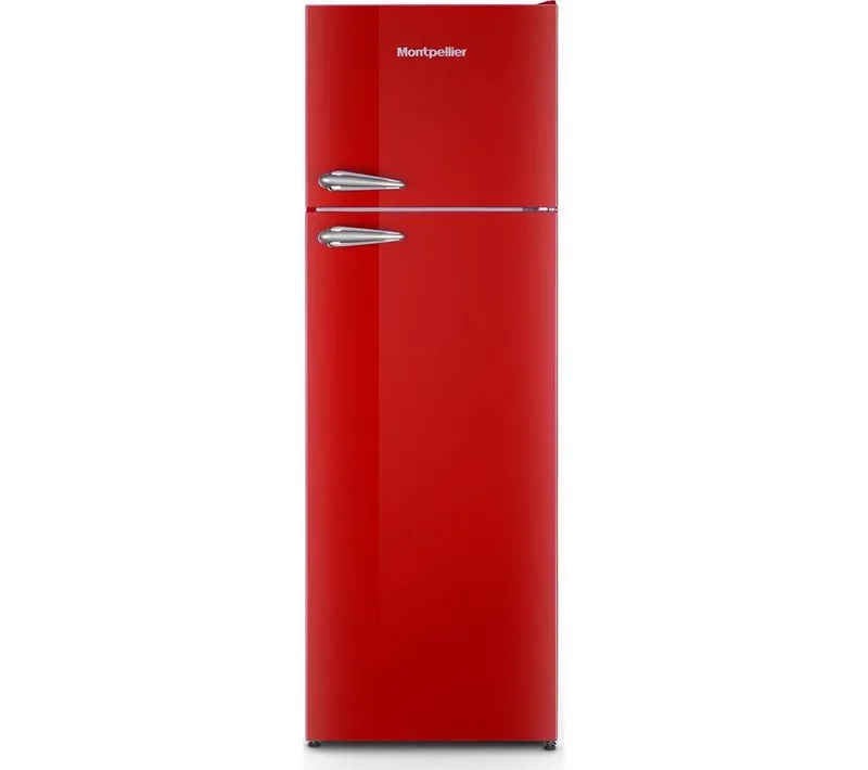 Montpellier Retro MAB346ER 80/20 Fridge Freezer - Red