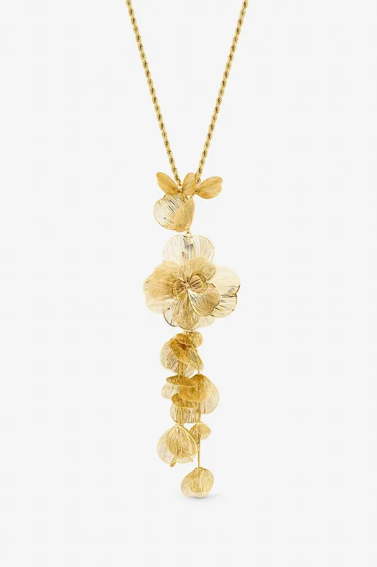 Mood Women's Gold Plated Buttefly Necklace - Gold