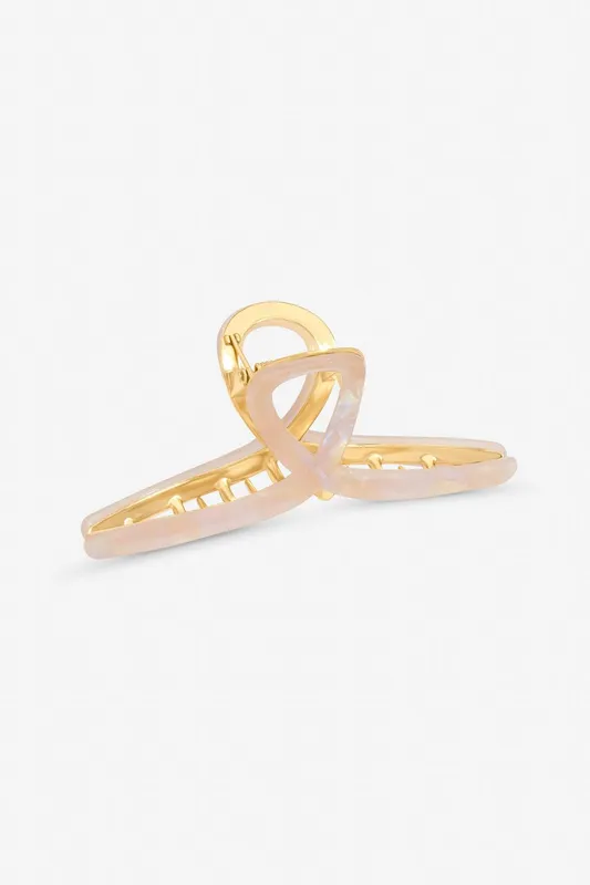 Mood Women's Pink Resin Claw Clip Pink One Size