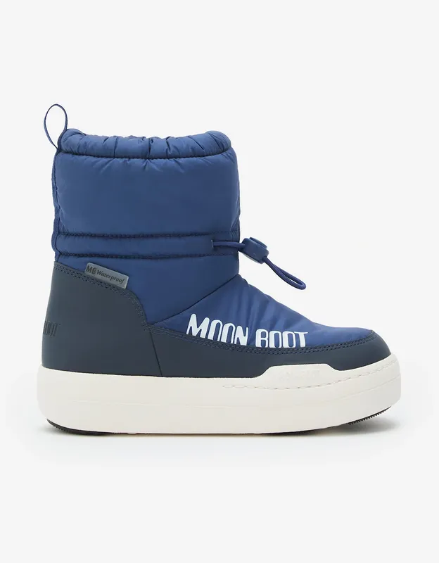 Moon Boot Kids JR Park Tube Mid WP Boots in Navy