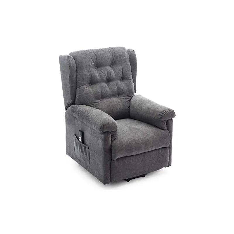 More4homes - barnsley dual rise fabric recliner charcoal