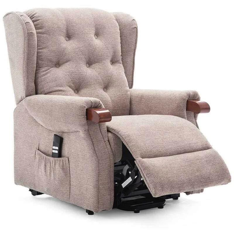 MORE4HOMES Harrogate Dual Rise Rec Beige Fabric Recliner