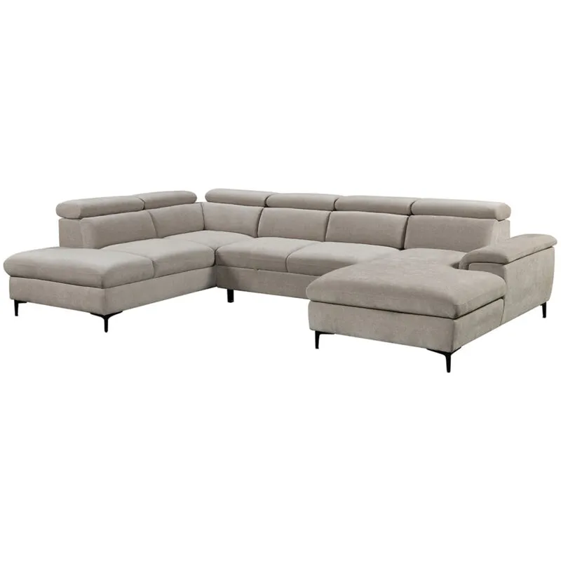 More4homes - leon fabric pull out corner sofa bed