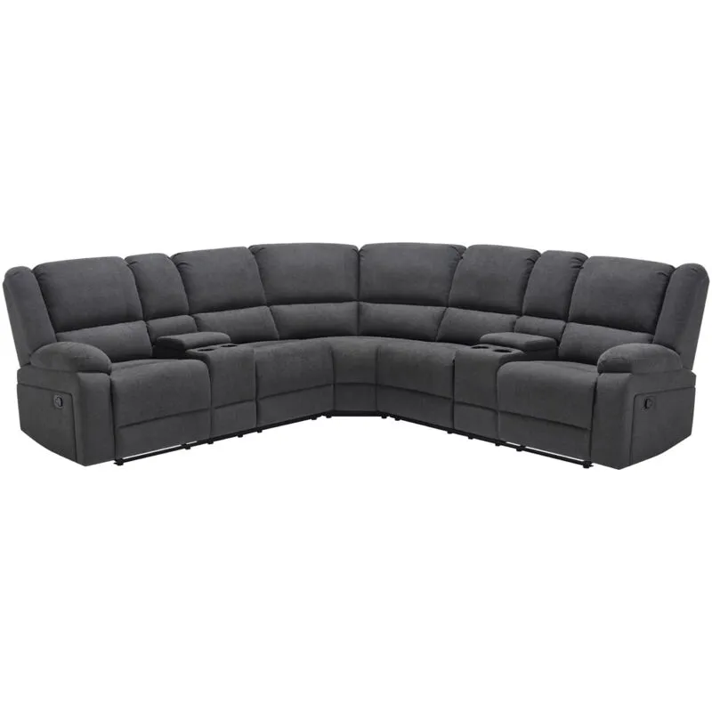 More4homes - praga corner fabric recliner sofa