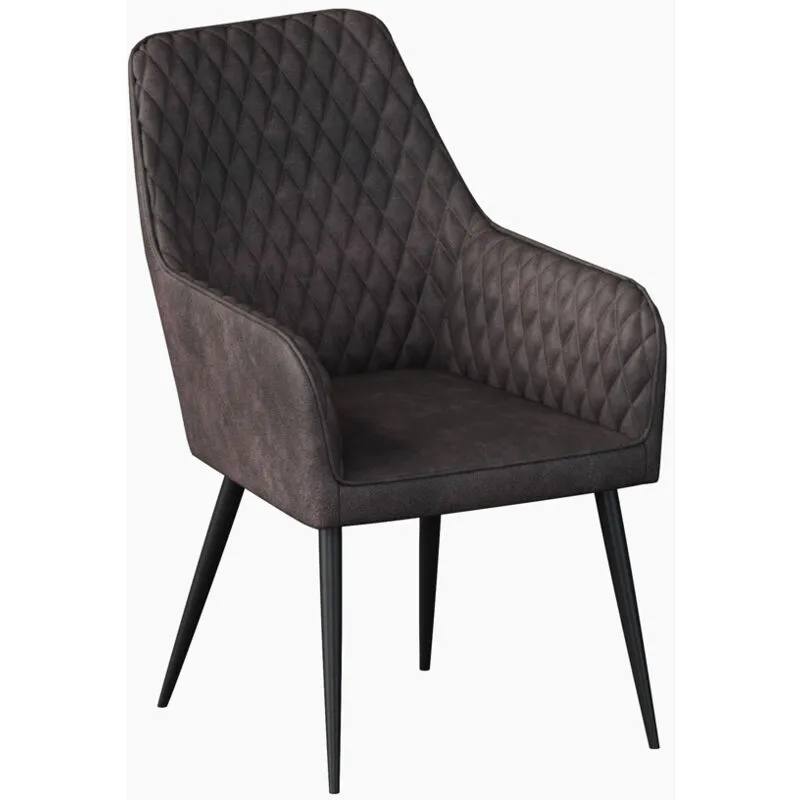 MORE4HOMES Set Of 4 Ella Technology Fabric Dining Chair Modern Padded Seat Metal Legs