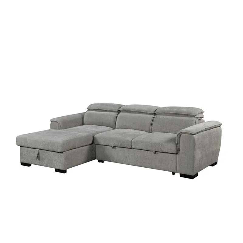 More4homes - tivoli fabric pull out 3 seater corner sofa bed