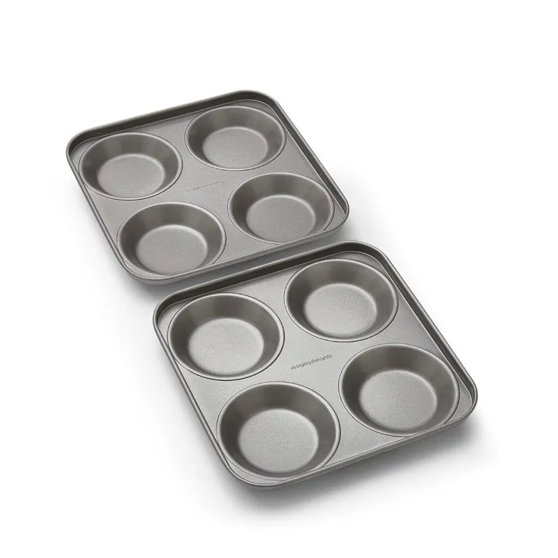 Morphy Richards 4 Cup Yorkshire Pudding Tray Set in Grey Grey