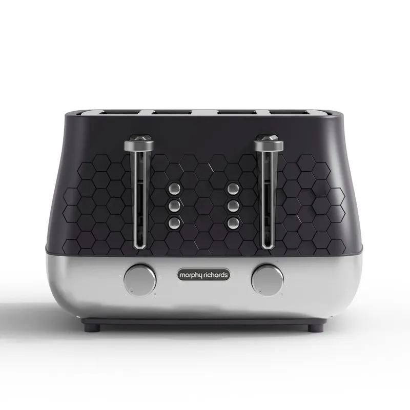 Morphy Richards Cassini 4-Slice Toaster Black - Black