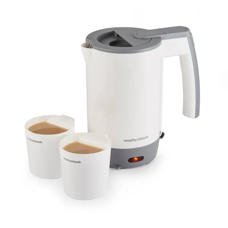 Morphy Richards Compact Travel Kettle in White Size: 500ml - White - Size: 500ml