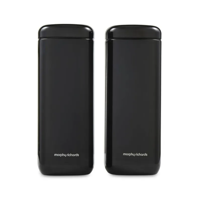 Morphy Richards Unisex Storage Canisters Set in Black Size: Large Black L female