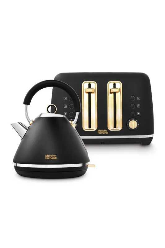 Morphy Richards Accents Kettle & Toaster Set in Black Black