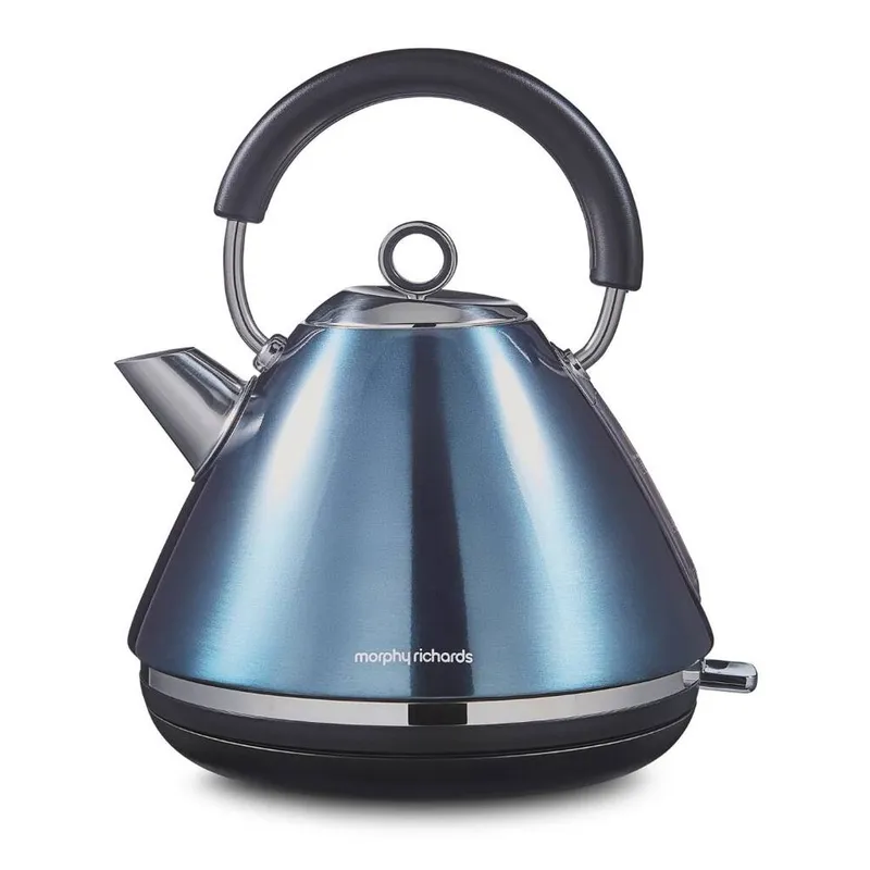 Morphy Richards Accents Pyramid 1.5L Kettle Metallic Red in Blue - Blue