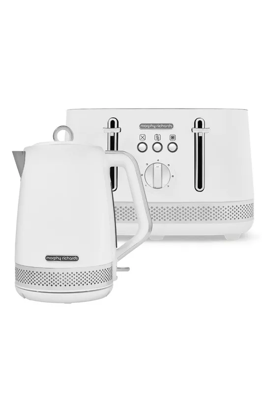 Morphy Richards Illumination Kettle & Toaster Set in White White