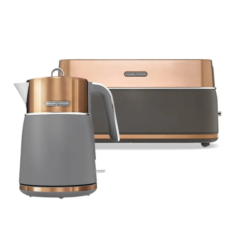 Morphy Richards Signature 1.5L Kettle & 4 Slice Toaster Copper - Copper
