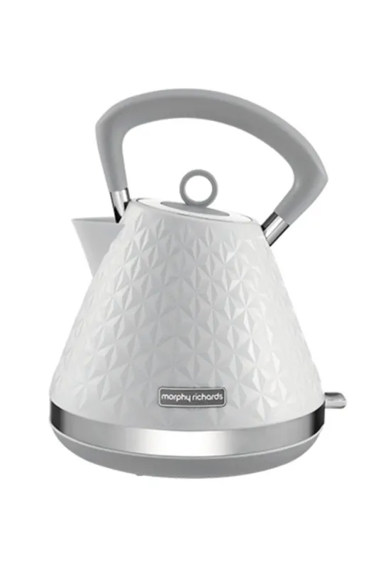Morphy Richards Vector Pyramid Kettle in White - White