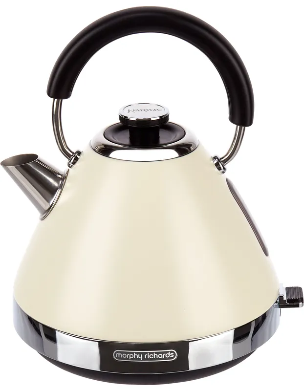 Morphy Richards Venture Pyramid Kettle in Cream - Cream