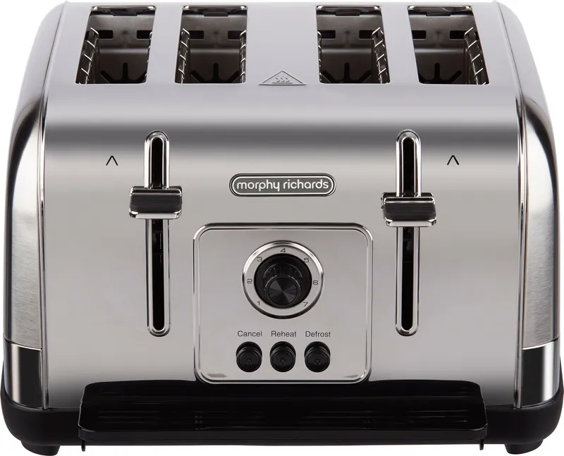 Morphy Richards Venture 240130 4 Slice Toaster - Brushed Steel, Stainless Steel