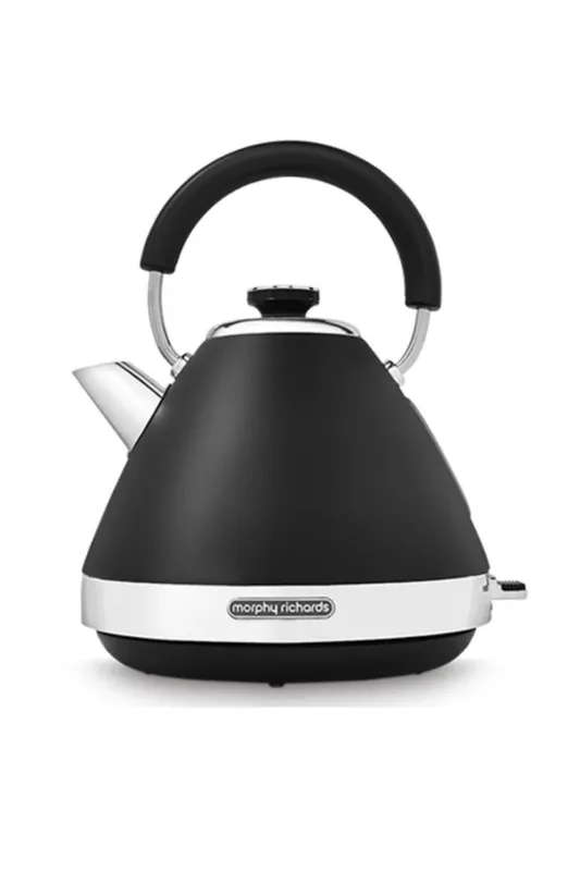 Morphy Richards Venture Pyramid Kettle in Black Black
