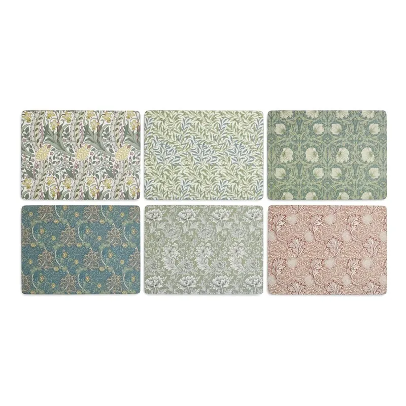 Morris & Co Set of 6 Placemats - Assorted