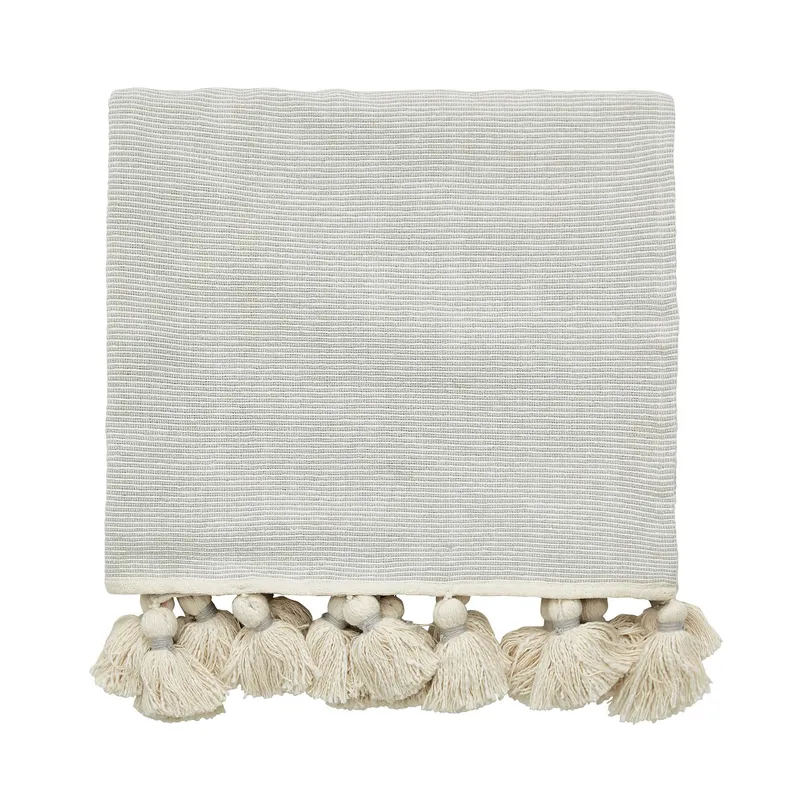 Morris & Co William Morris Pure Torshavn Woven Throw, Silver