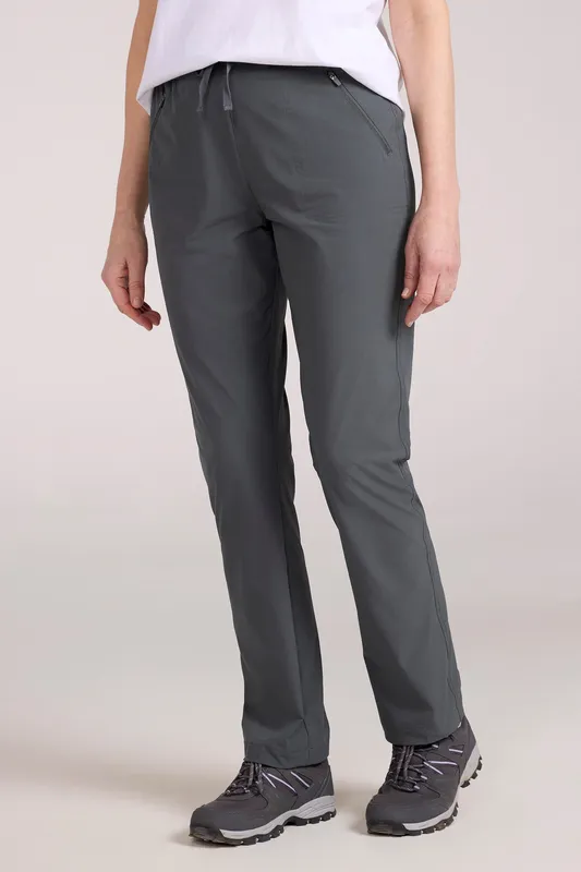 Mountain Warehouse Explorer Womens Trousers - Grey - Grey - Size: 8