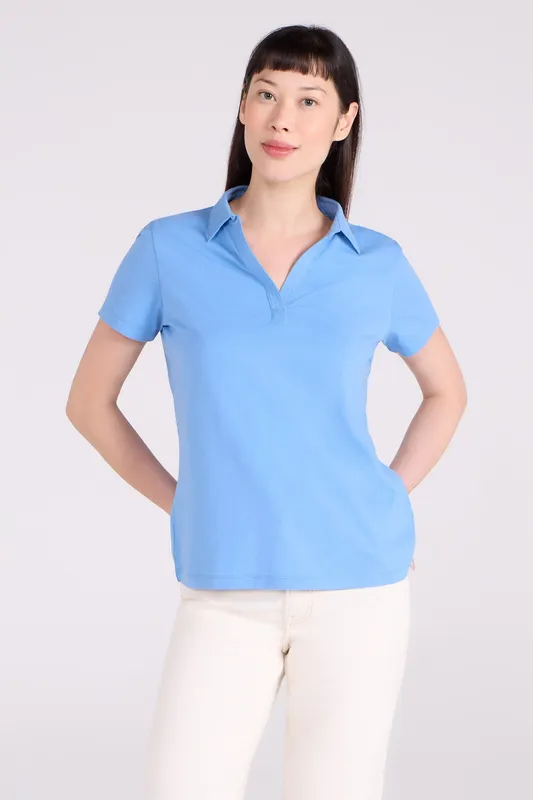 Mountain Warehouse Womens UV Polo Shirt - Blue - Blue - Size: 8