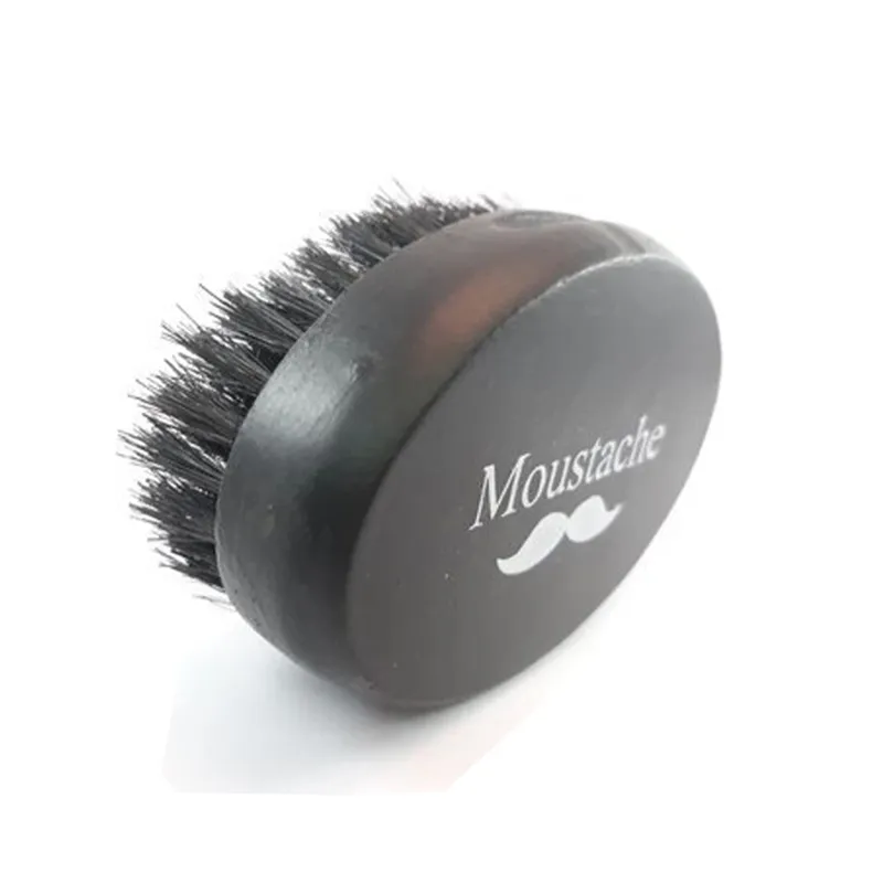 Moustache Barber's Brush - Oval in Black - Black