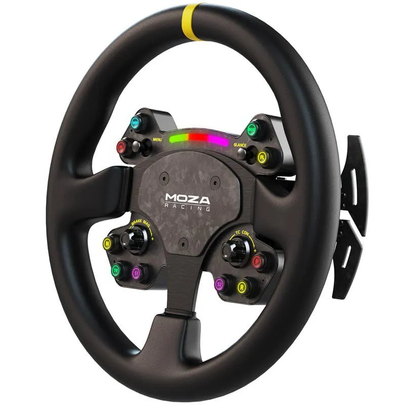 Moza Racing RS V2 Steering Wheel Round - Leather 33 cm - RS25