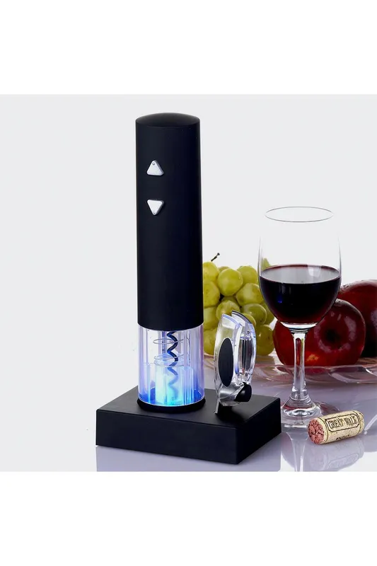 Mr Creations Deluxe Electric Corkscrew in Black Black
