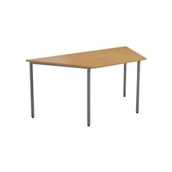 Multipurpose Tables 1600 X 800 Trapazoidial Multipurpose 18Mm Table Desktop Nova Oak