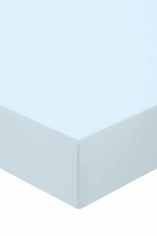 Murmur ' 500TC' Plain Dye Fitted Sheet in Blue Size: Single Fitted Blue Single Fitted
