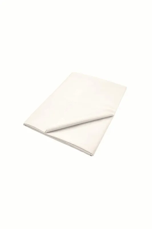Murmur ' 500TC' Plain Dye Flat Sheet in Ivory Size: King Flat Ivory King Flat