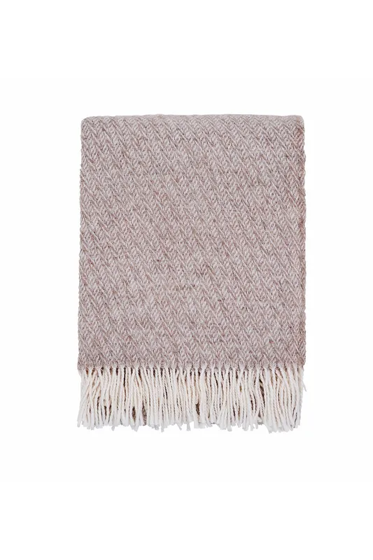 Murmur Cara Throw, Linen & Grey