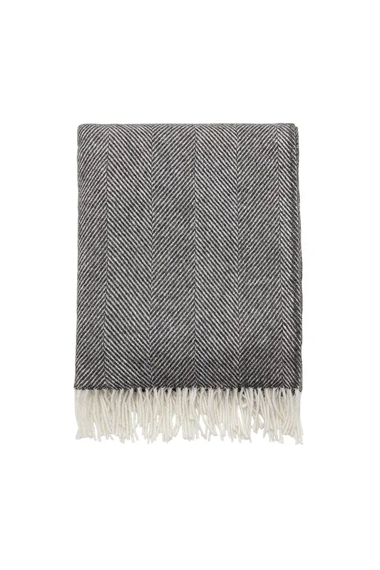 Murmur 'Ennis' Wool Throw in Grey Size: 130 cm x 170 cm Grey 130 cm x 170 cm