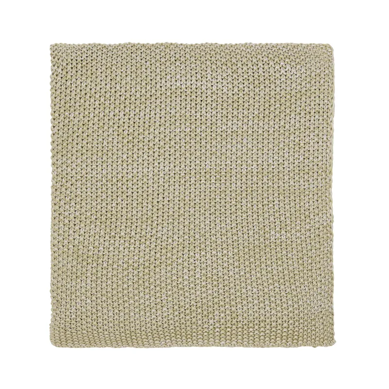 Murmur Flo Knitted Throw, Mourne Green