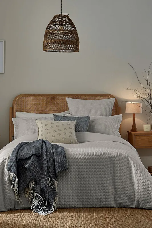 Murmur Lida Kingsize Duvet Cover Set, Cloud Grey