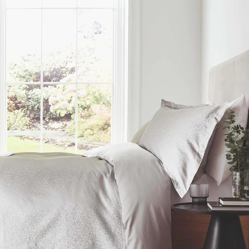 Murmur Meadow Double Duvet Cover, Cloud Grey