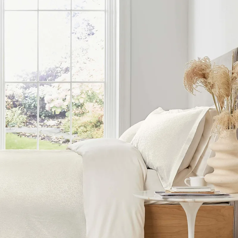 Murmur Meadow Double Duvet Cover, Ivory