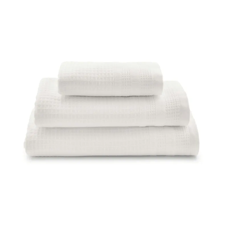 Murmur 'Spa Collection' Waffle Cotton Towels in White White