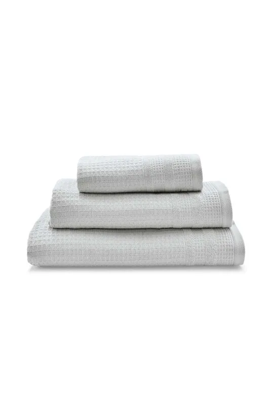 Murmur Spa Collection Waffle Bath Towel, Cloud Grey