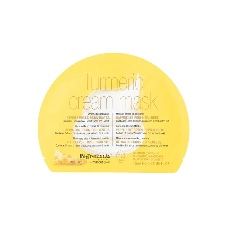 My iN.gredients Unisex Turmeric Cream Mask in Yellow Yellow One Size female