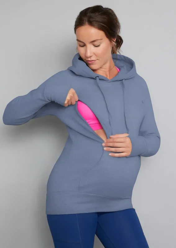 Natal Active Breastfeeding & Maternity Hoodie - Dusk