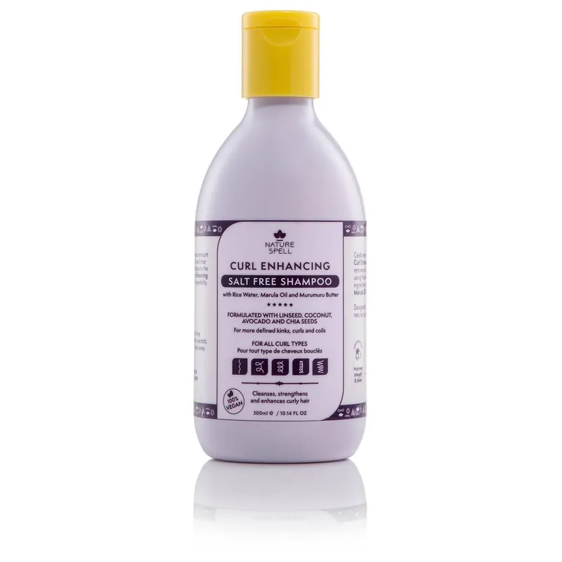Nature Spell Women's Curl Enhancing Salt Free Shampoo 300ml in Clear Clear female