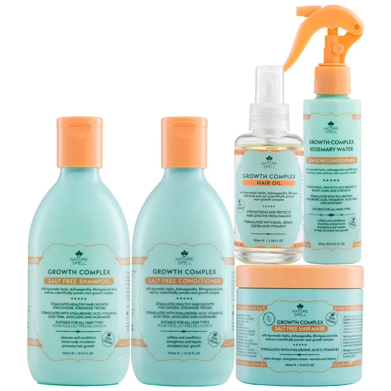Nature Spell Growth Complex Hair Growth Set in Clear Clear