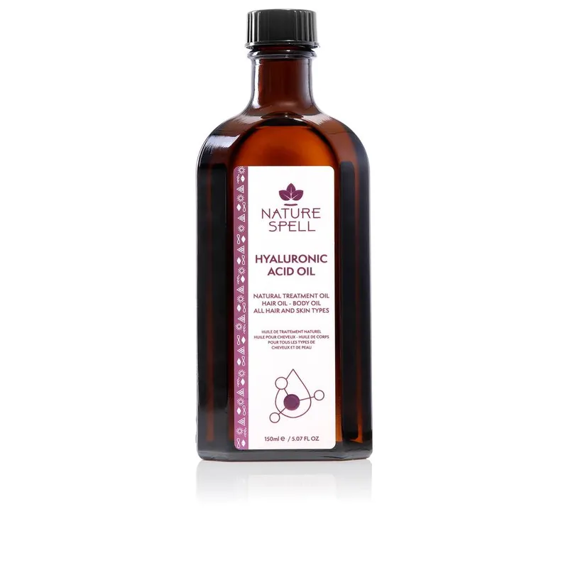 Nature Spell Hyaluronic Acid Hair Oil & Body Oil in Brown - Brown